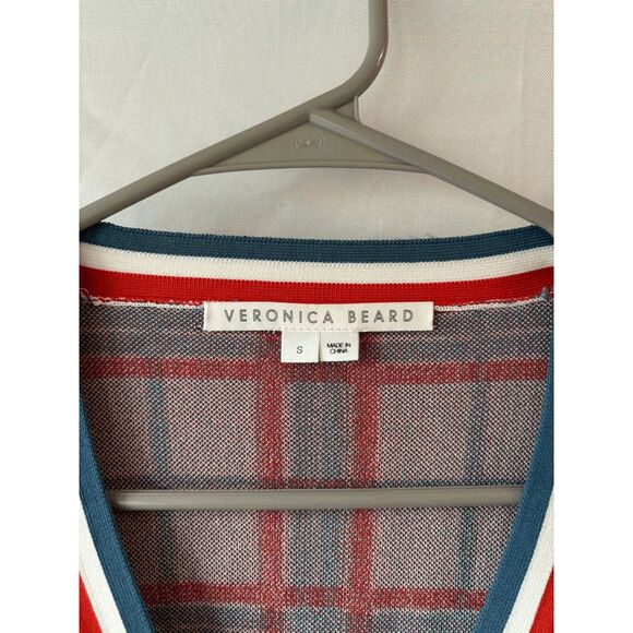 Veronica Beard Merle Plaid Jacquard Cardigan Womens Size Small - Picture 3 of 3